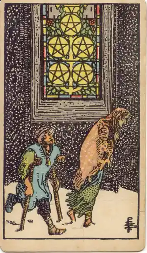 錢幣五 Five of Pentacles