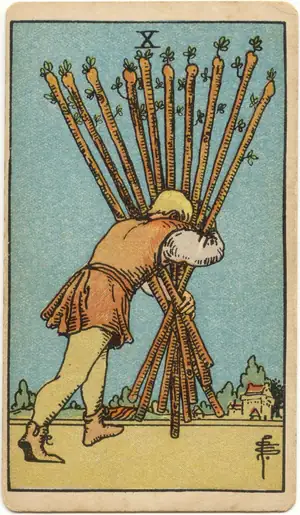 權杖十 Ten of Wands