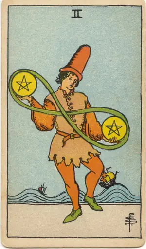錢幣二 Two of Pentacles